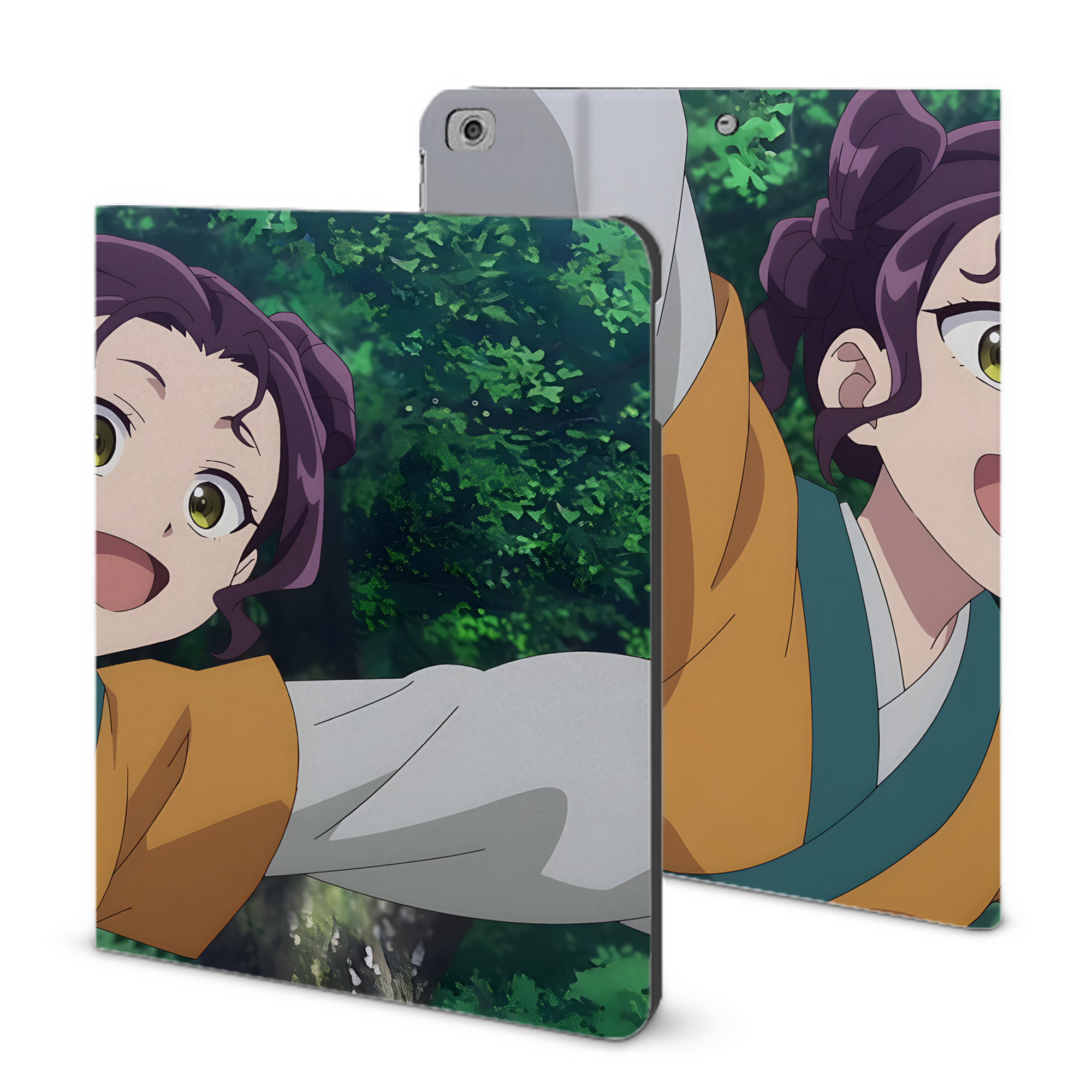 （画像用） 薬屋のひとりごと The Apothecary Diaries IPad ケース ブック型 PUレザー TPU 耐衝撃 軽量 薄型 ペン収納なし 全面保護 IPad 各モデル対応